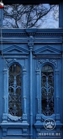 Синяя входная дверь - 1