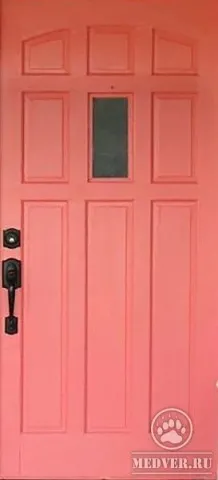 Металлическая дверь из массива сосны-32